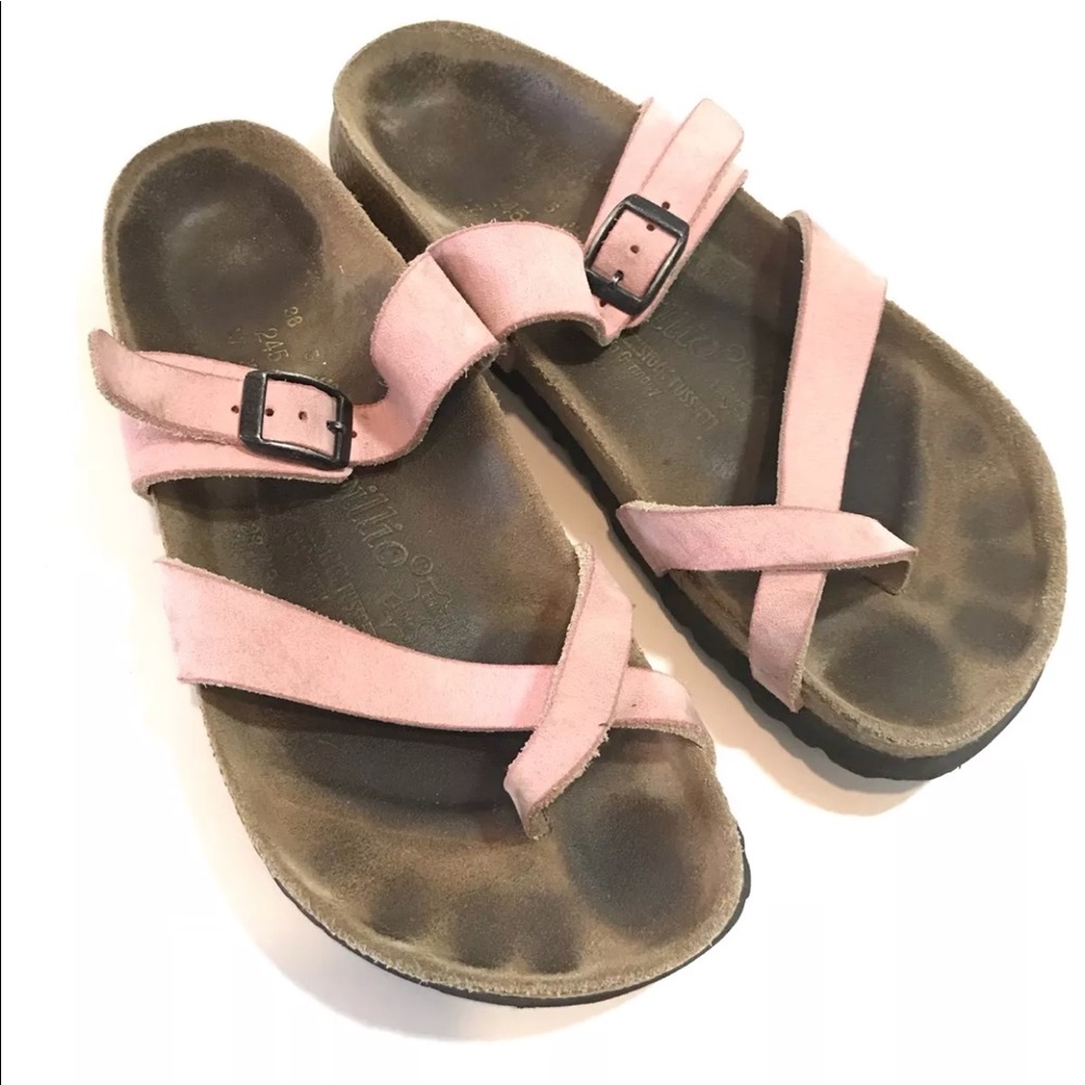 Pink Birkenstock sandals 38 women’s 7 8 papillio